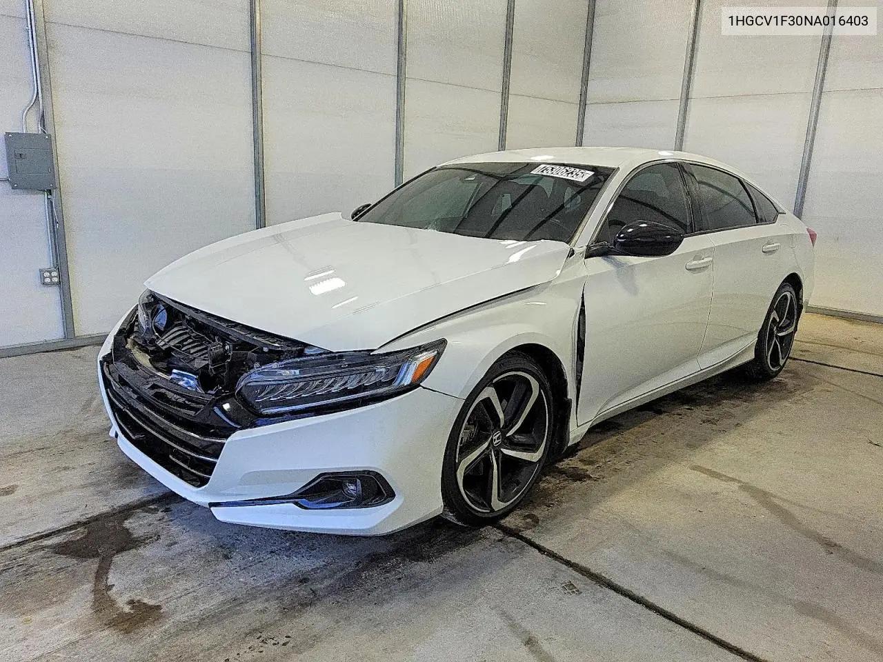 Honda Accord Sport 2022