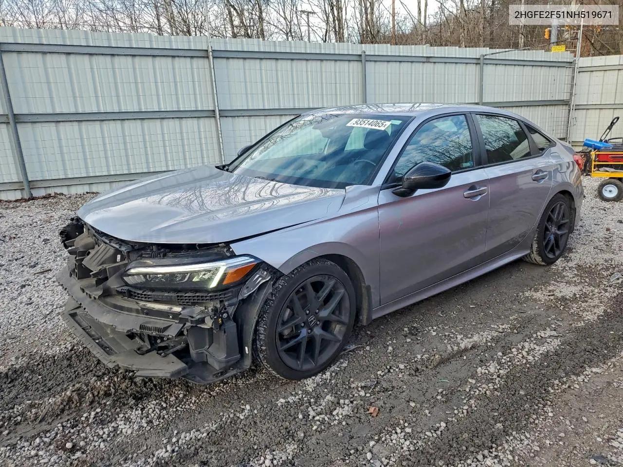 Honda Civic Sport 2022