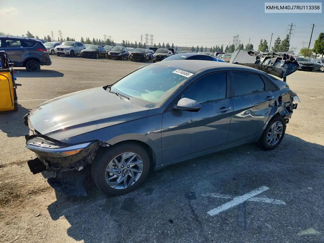 Hyundai Elantra Hybrid Blue 2024