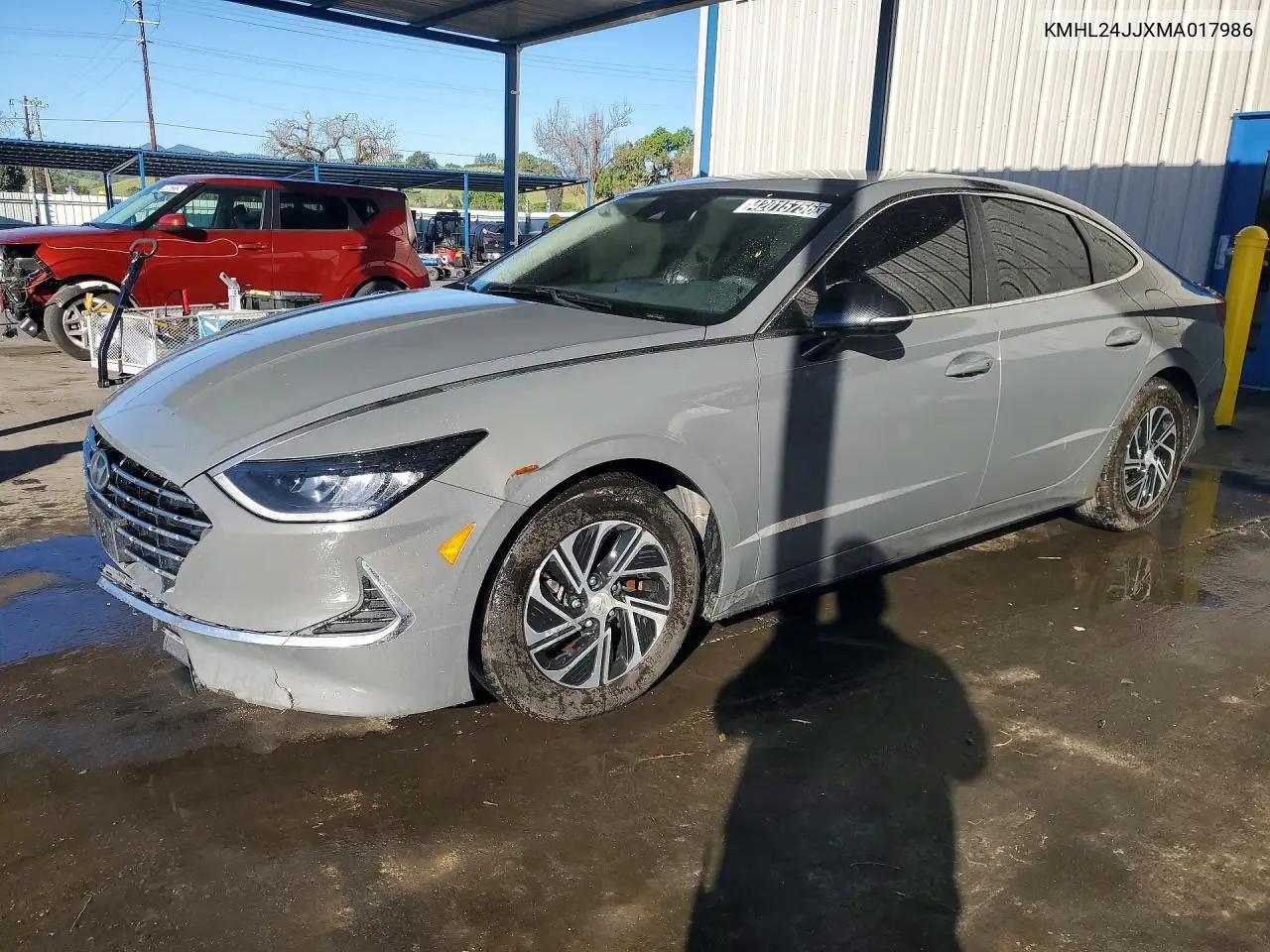 Hyundai Sonata Hybrid Blue 2021