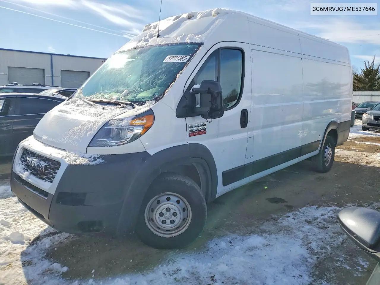 Ram Promaster 3500 Cargo Van High Roof 159 Wb Ext 2021