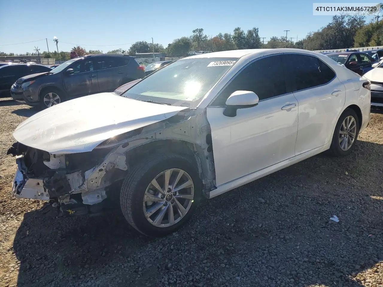 Toyota Camry Le 2021