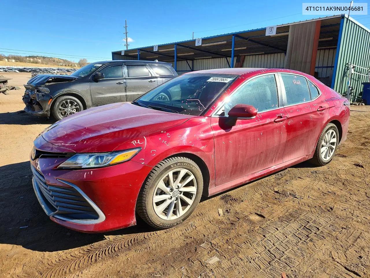 Toyota Camry Le 2022