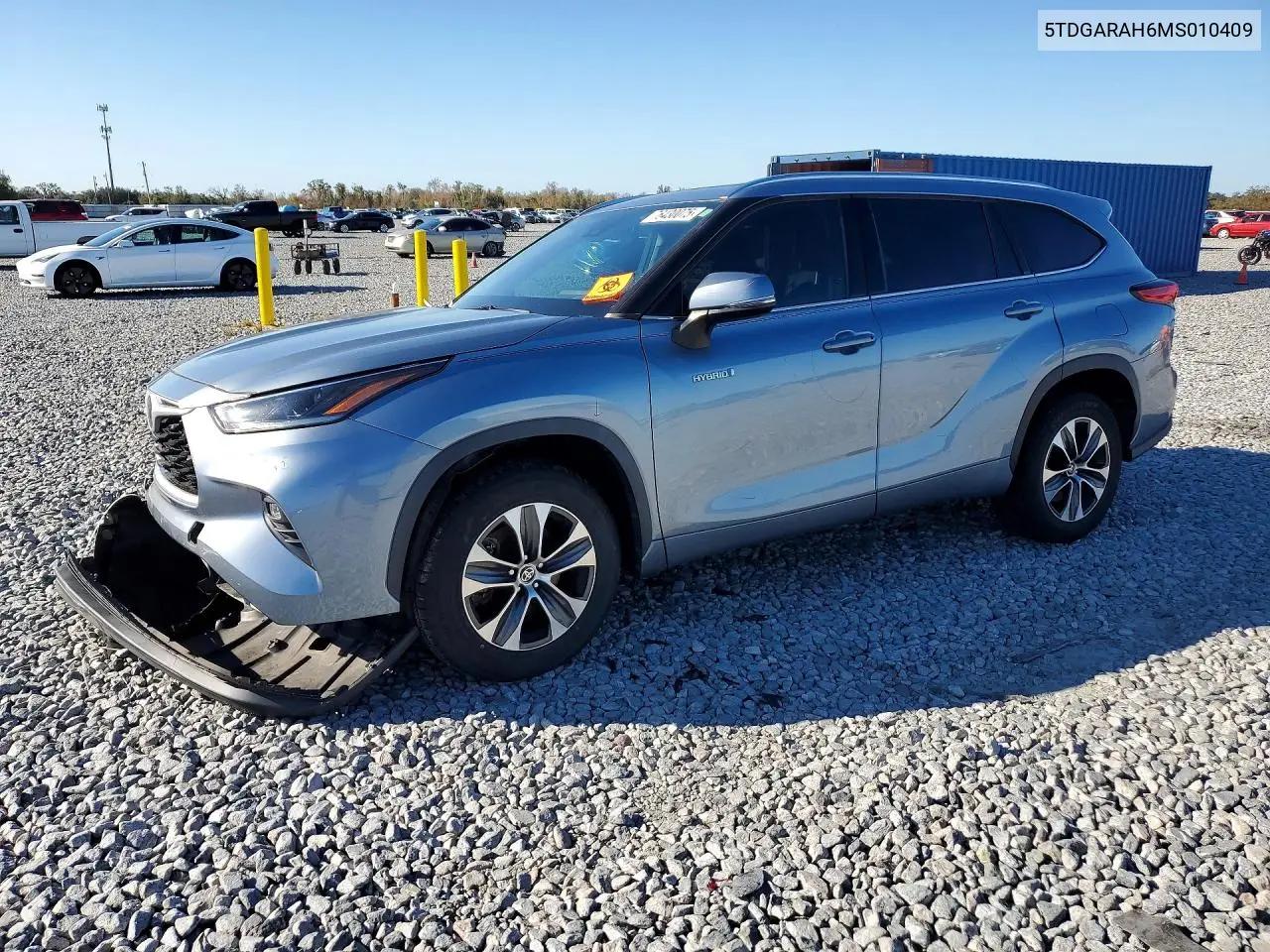 Toyota Highlander Hybrid Xle 2021