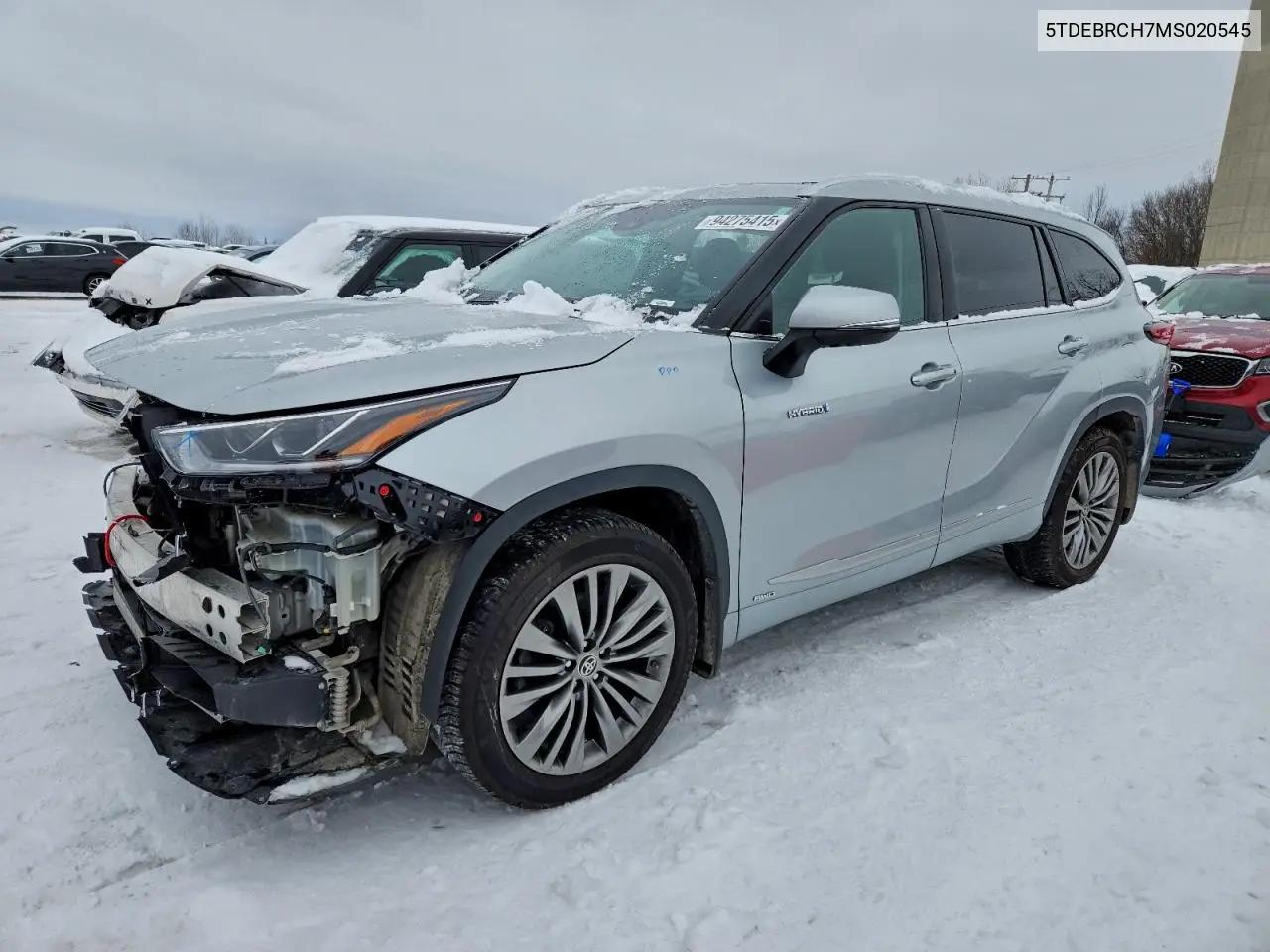 Toyota Highlander Hybrid Platinum 2021
