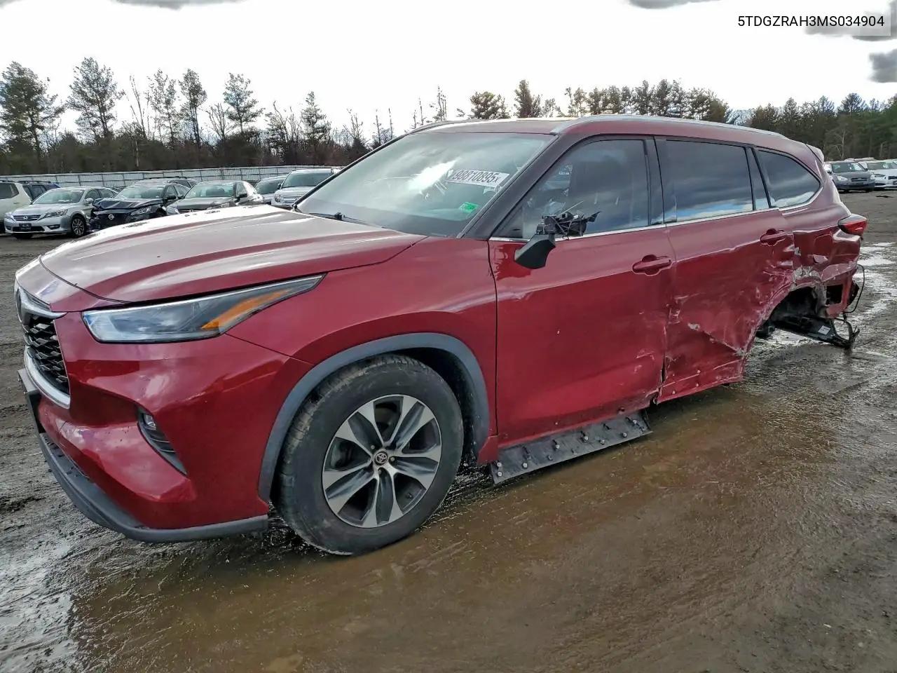 Toyota Highlander Xle 2021