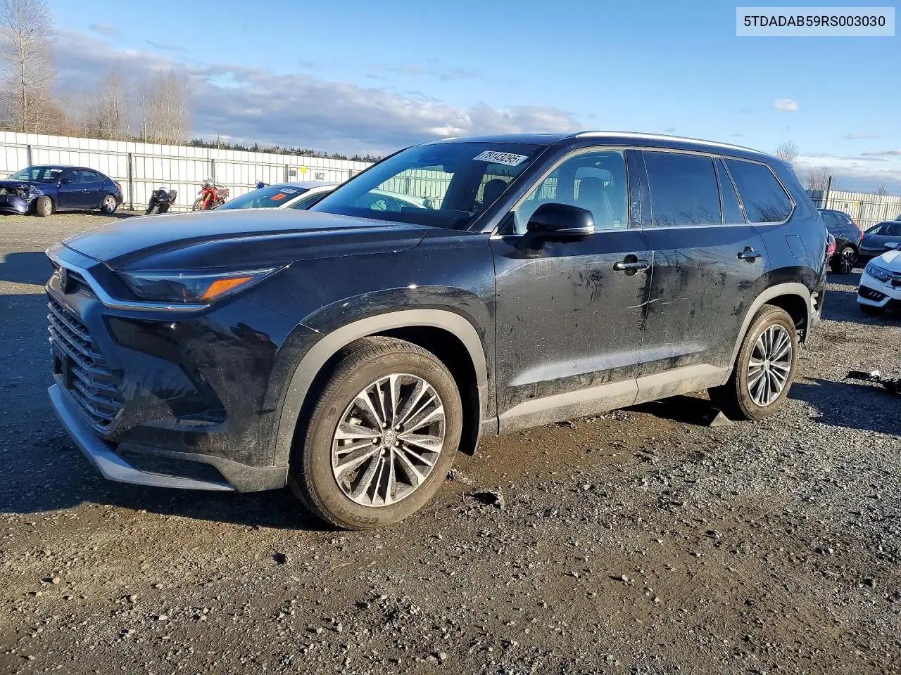 Toyota Grand Highlander Hybrid Max Platinum 2024