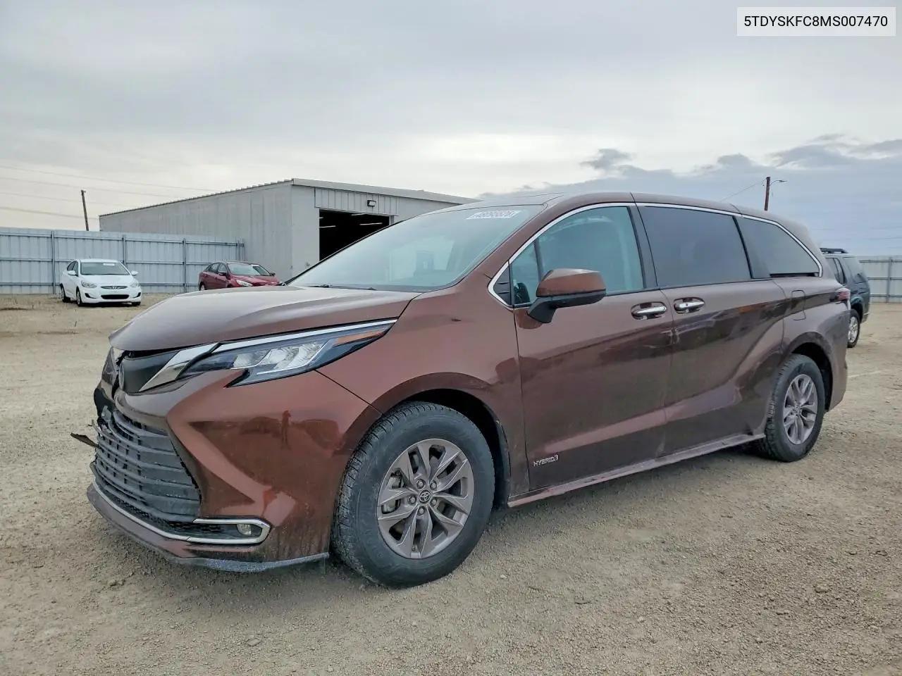 Toyota Sienna Xle 7-Passenger 2021