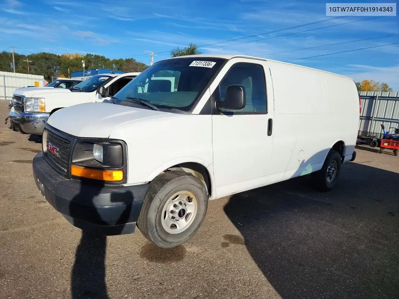 GMC Savana 2500 Cargo Delivery Van 2017