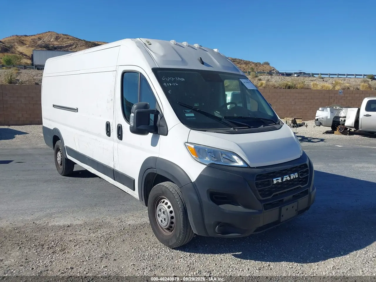 Ram Promaster 3500 Cargo Van Tradesman High Roof 159 Wb Ext W/Pass Seat 2024