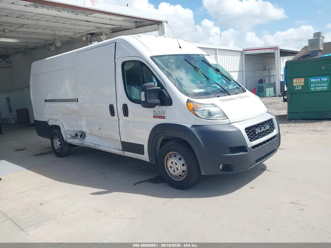 Ram Promaster 3500 Cargo Van High Roof 159 Wb Ext 2021