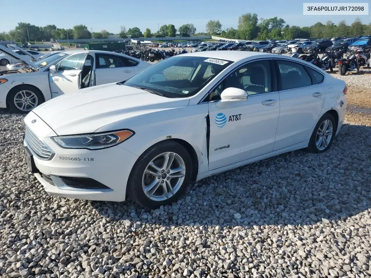 Ford Fusion Se Hybrid 2018