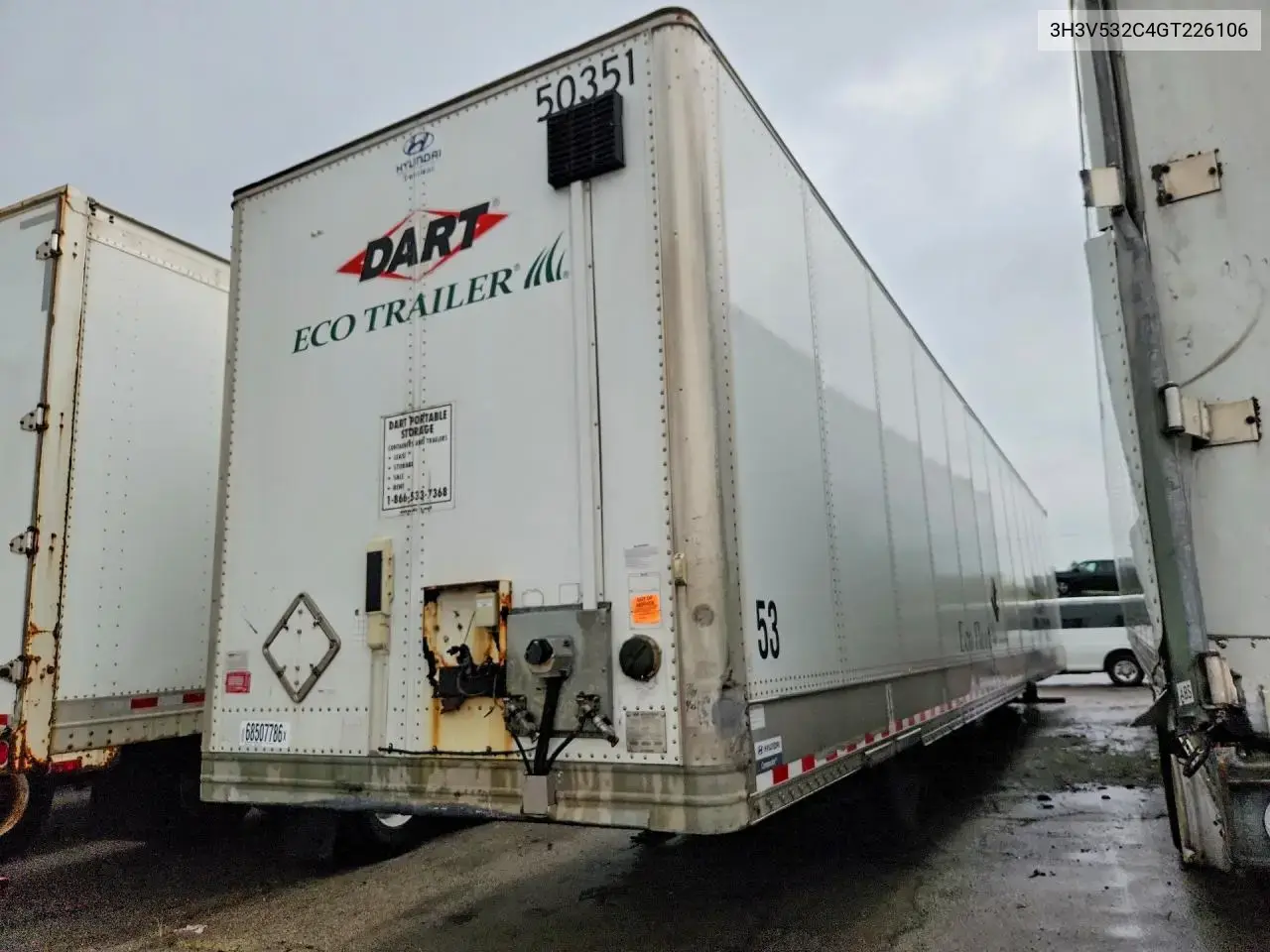 Hyundai Translead Vc2530152-Jsw Dry Van Trailer 2016