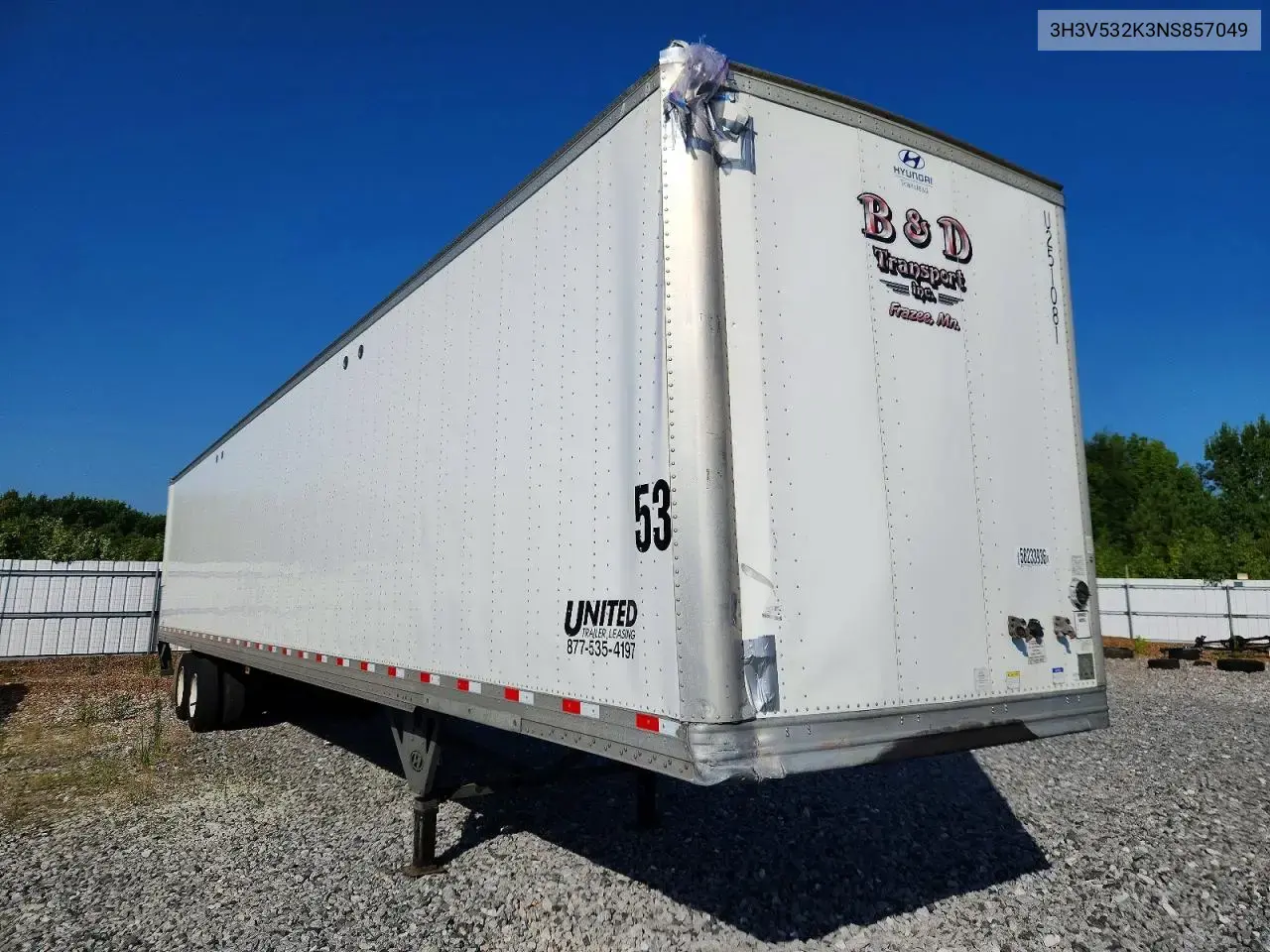 Hyundai Translead Vi2530152-Ajs Dry Van Trailer 2022