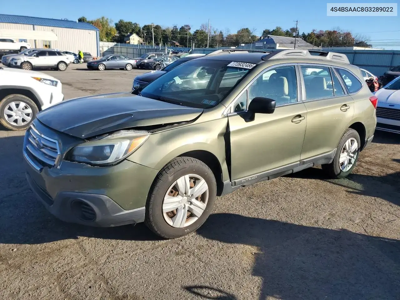 Subaru Outback 2.5I 2016