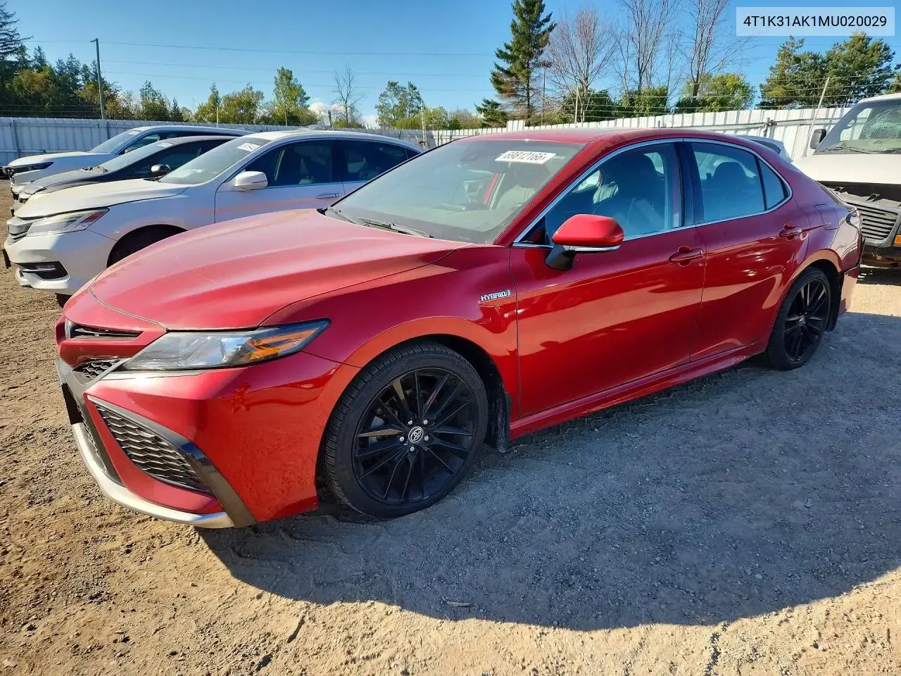 Toyota Camry Xse 2021