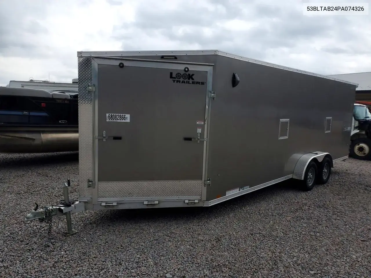 Lgs Lasqa7.0X27Te2Ff Enclosed Cargo Snowmobile Trailer 2023