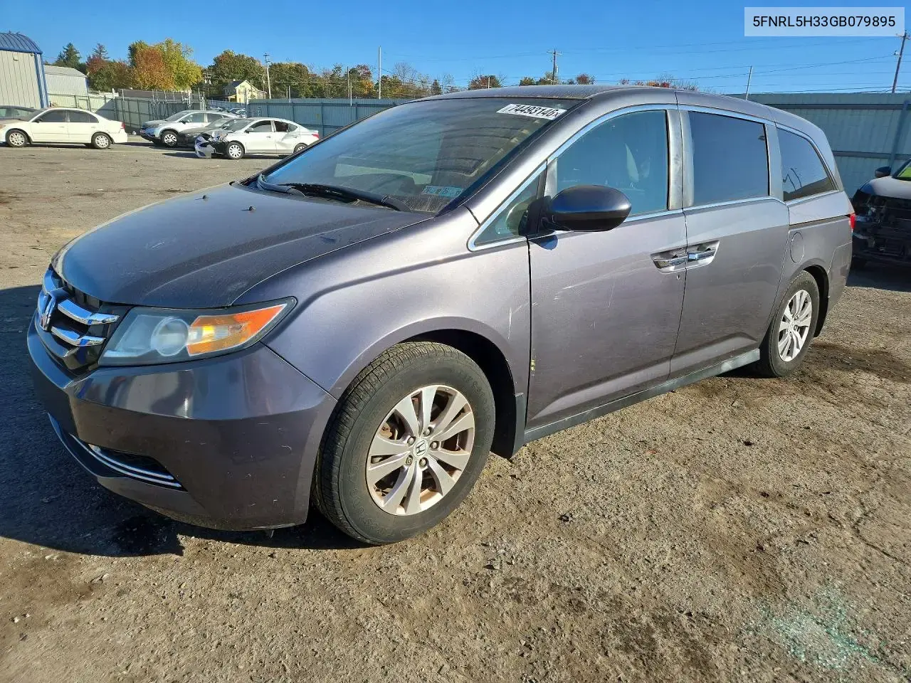 Honda Odyssey Se 2016