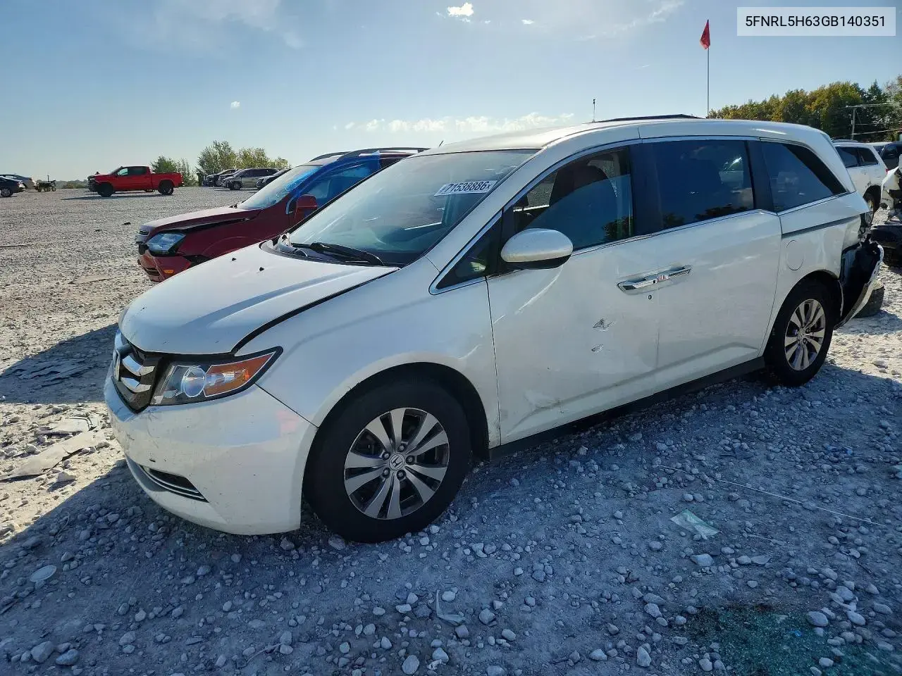 Honda Odyssey Exl 2016
