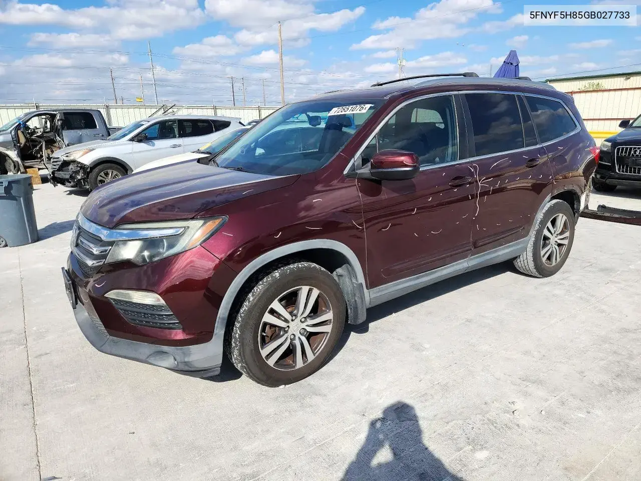 Honda Pilot Exl 2016