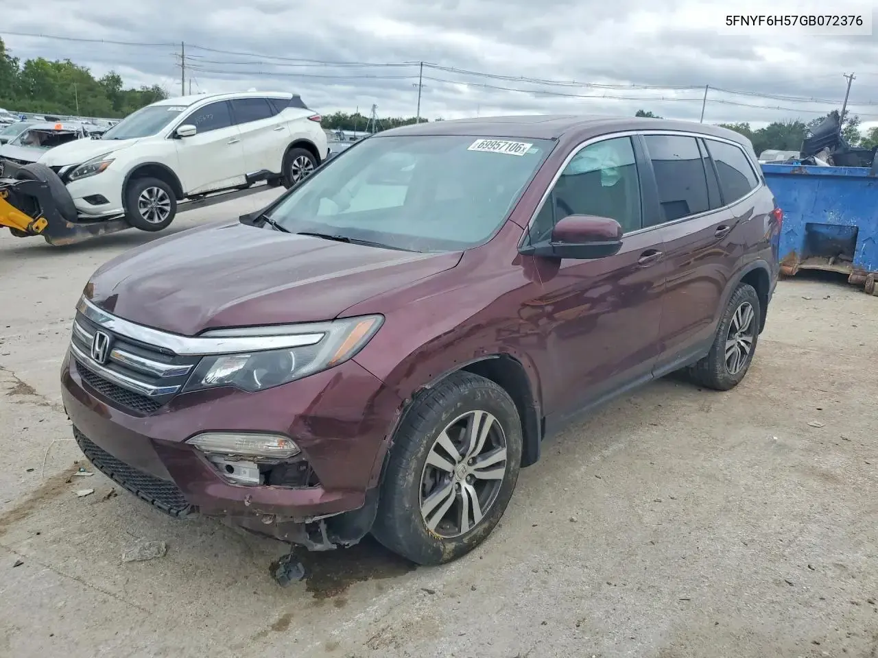 Honda Pilot Exl 2016