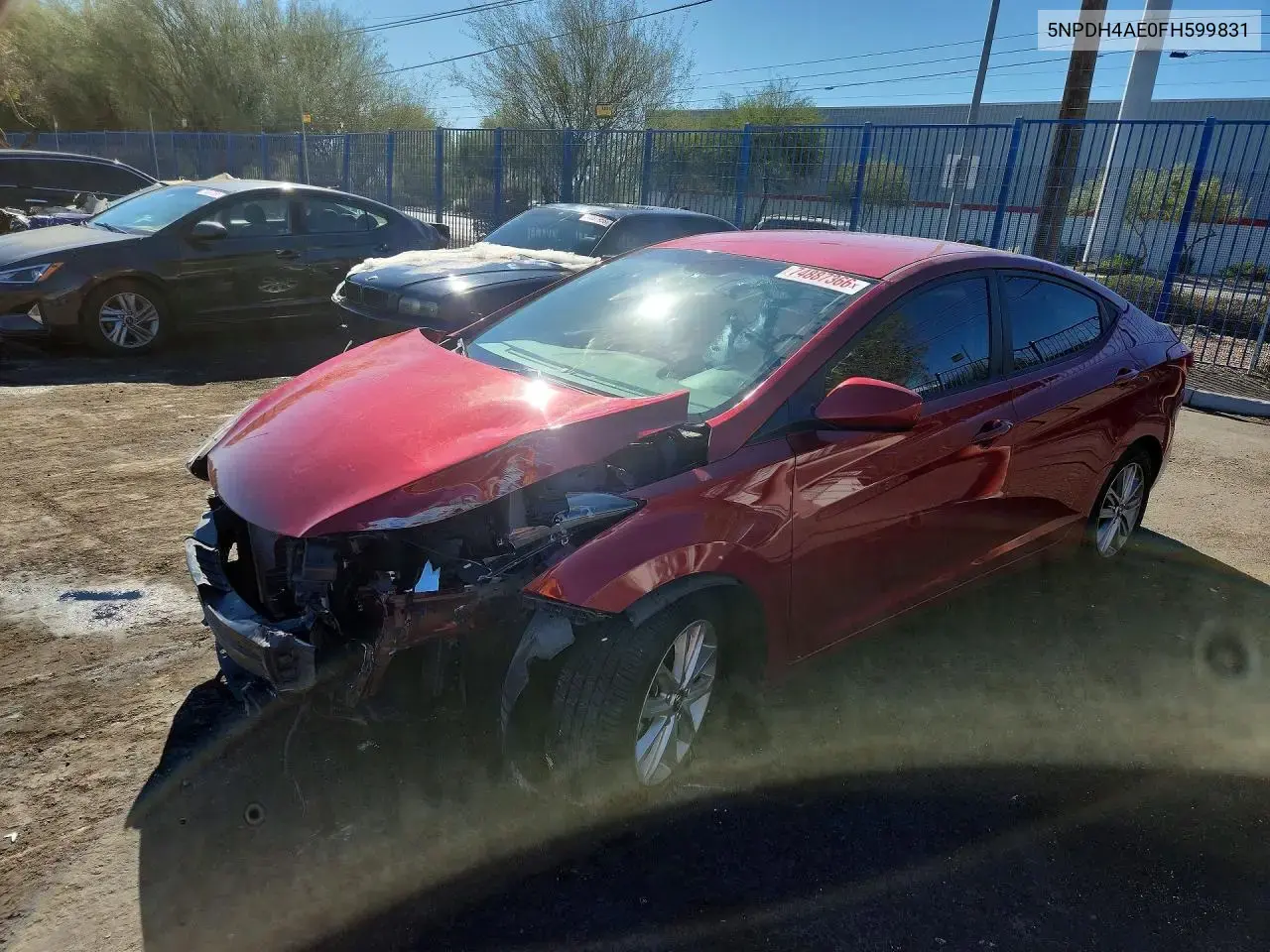 Hyundai Elantra Se 2015