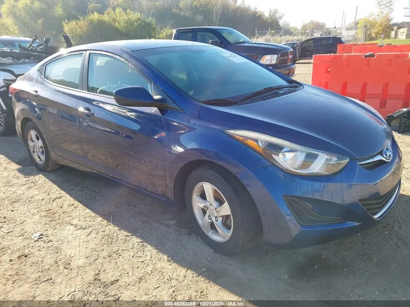 Hyundai Elantra Se 2015