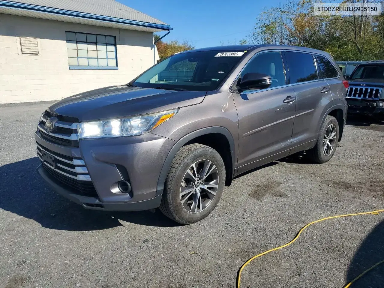 Toyota Highlander Le 2018