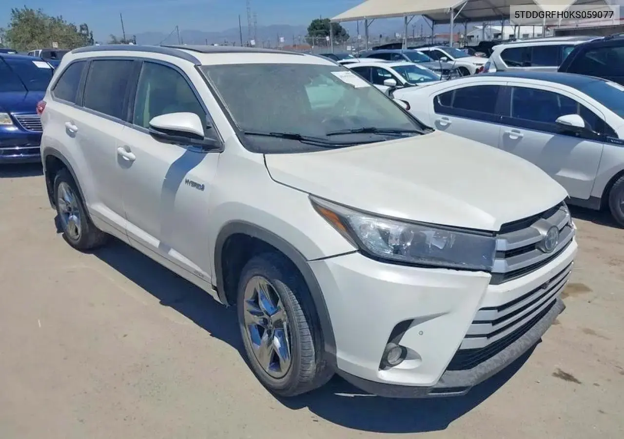 Toyota Highlander Hybrid Limited Platinum 2019