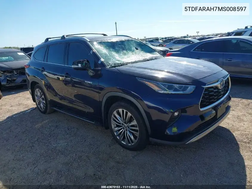 Toyota Highlander Hybrid Platinum 2021
