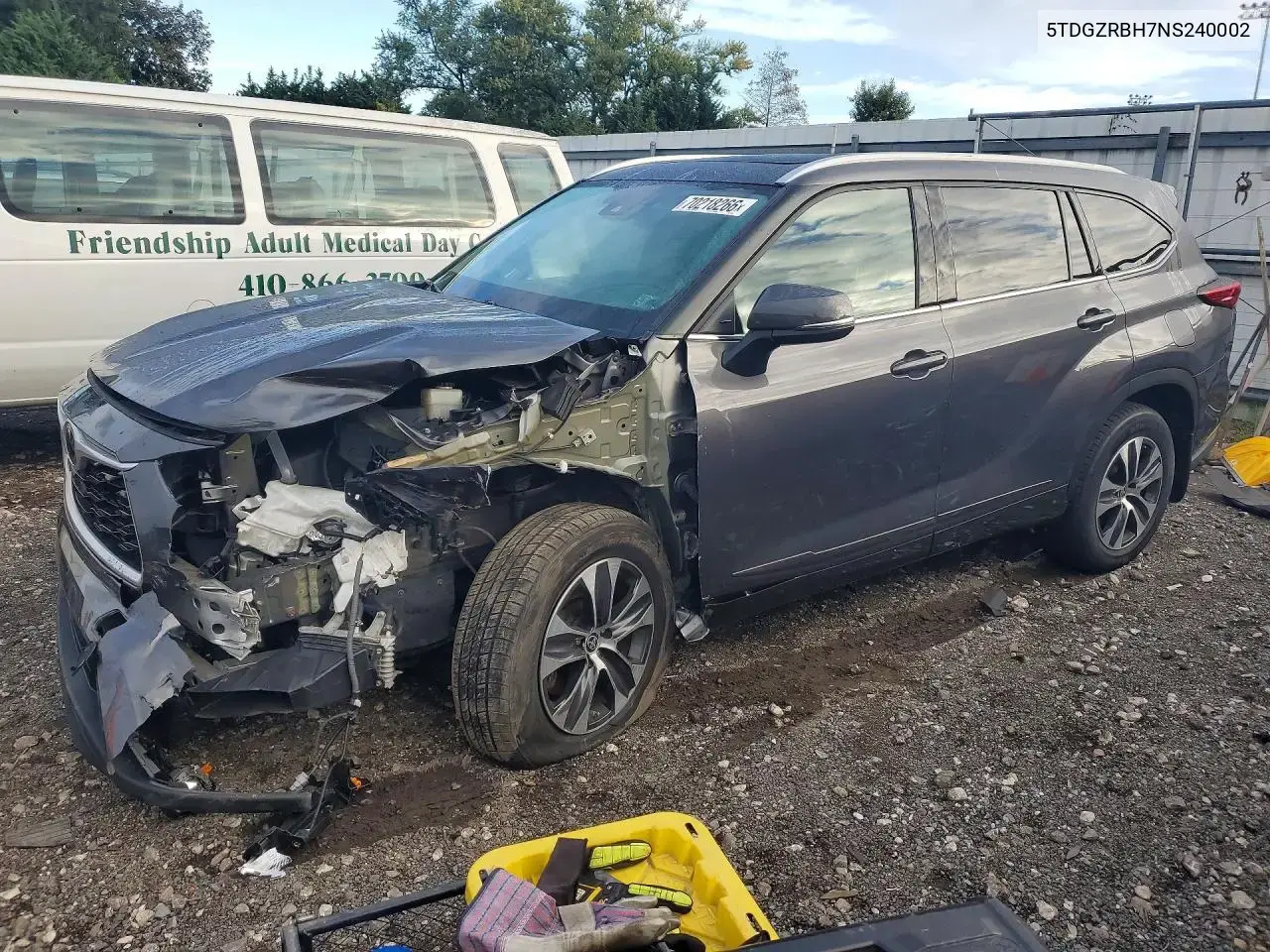 Toyota Highlander Xle 2022