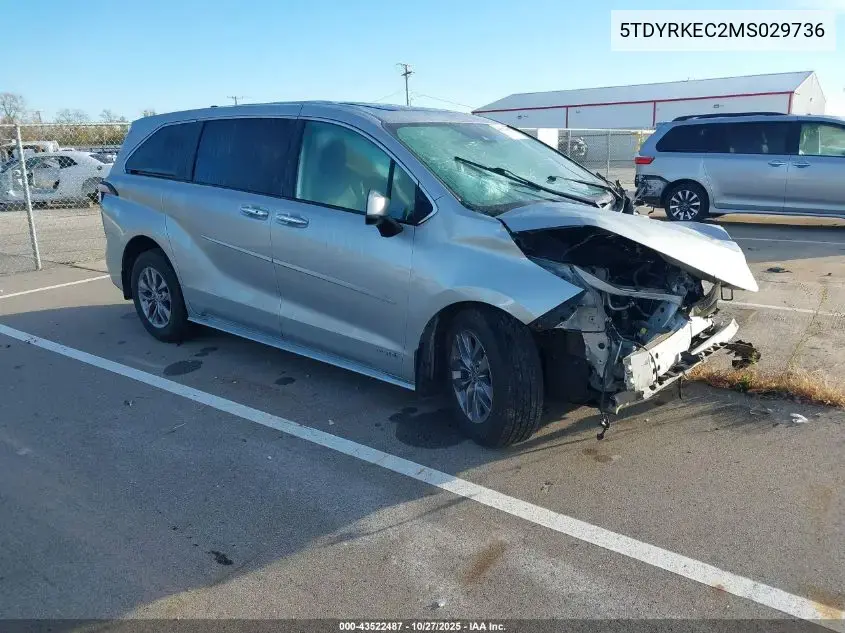 Toyota Sienna Xle 8-Passenger 2021
