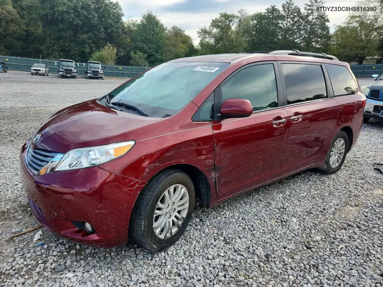 Toyota Sienna Xle 8-Passenger 2017