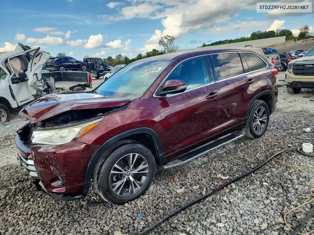 Toyota Highlander Le 2018