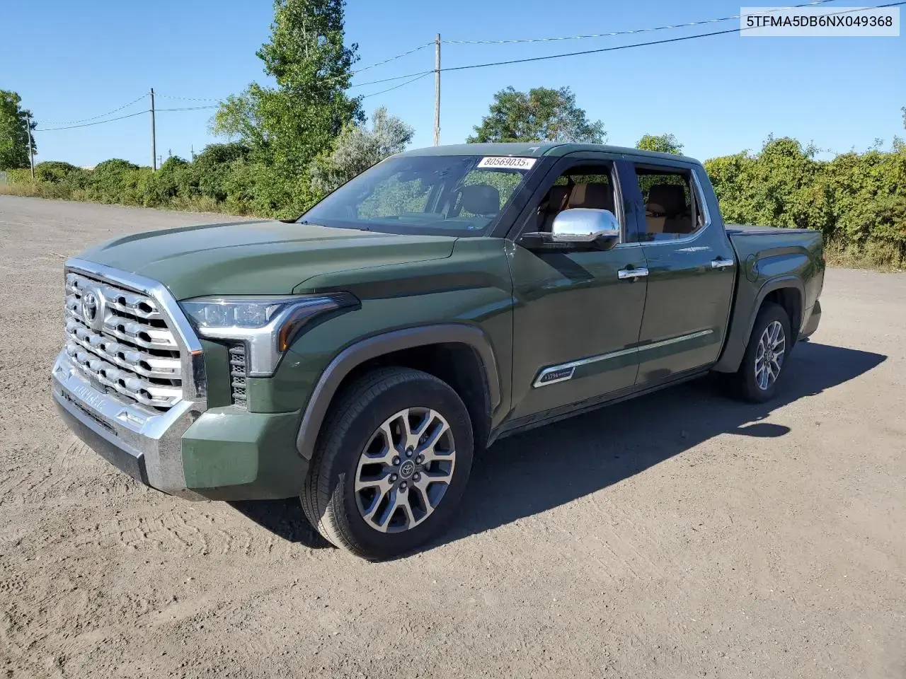 Toyota Tundra Crewmax Platinum 2022