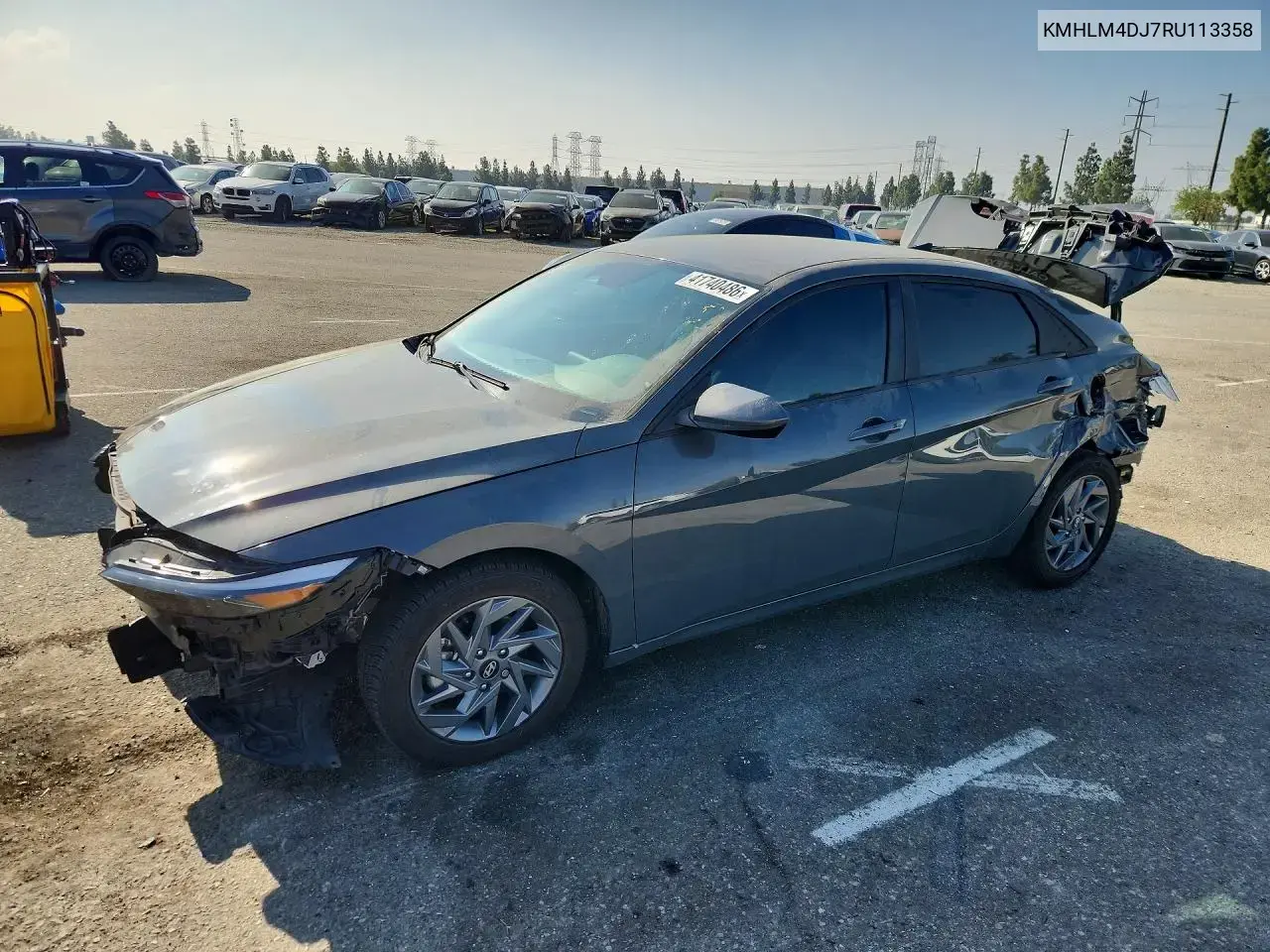 Hyundai Elantra Hybrid Blue 2024