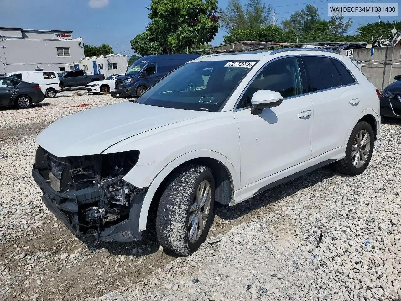 Audi Q3 Premium S Line 45 2021