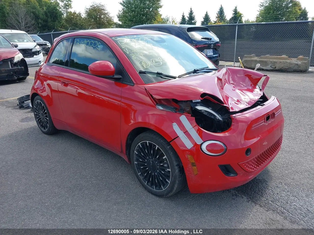 Fiat 500 E Red 2024