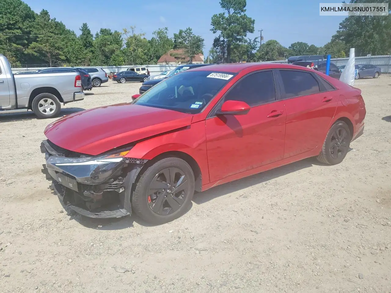 Hyundai Elantra Blue 2022