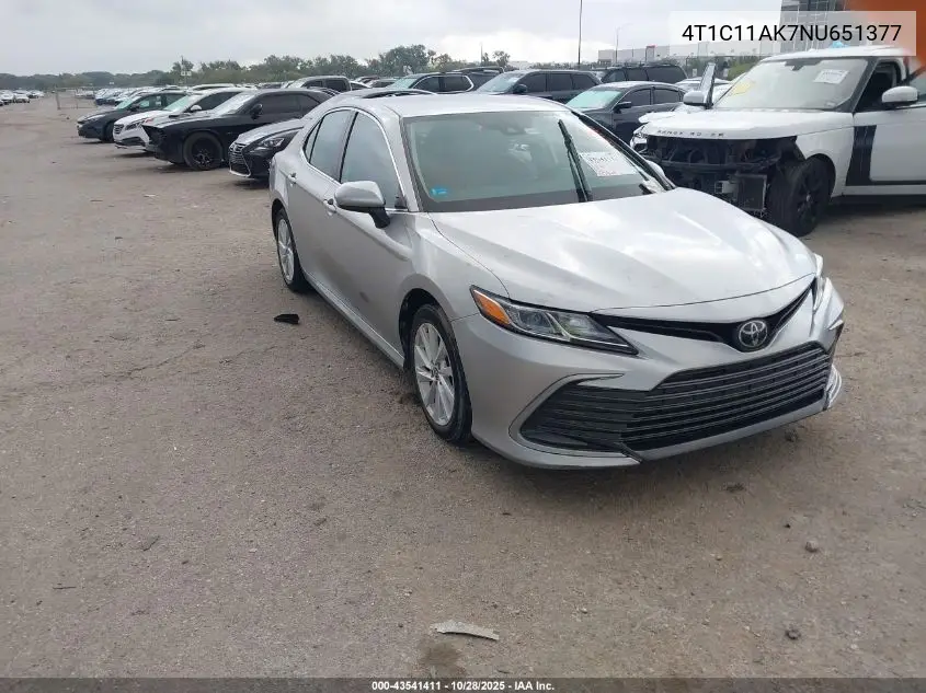 Toyota Camry Le 2022
