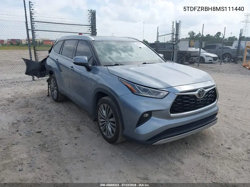 Toyota Highlander Platinum 2021