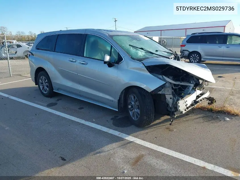 Toyota Sienna Xle 8-Passenger 2021