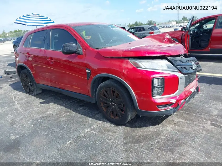 Mitsubishi Outlander Sport 2.0 Be 2Wd/2.0 Es 2Wd/2.0 Le 2Wd/2.0 S 2Wd 2022