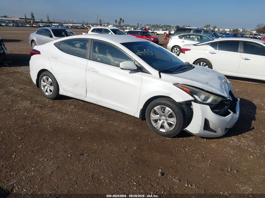 Hyundai Elantra Se 2016